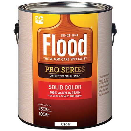 FLOOD 1 Gal Cedar Pro Series Solid Color Acrylic Stain FLD823